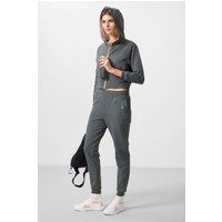 Kurzes Zip-Hoodie und Jogginghosen-Set