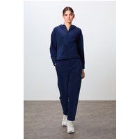 Übergroßes Fleece-Set mit Kapuze