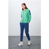 Übergroßes Color-Block Trainingsanzug-Set