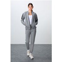 Oversize-Kapuzenjacke und Jogginghose Set