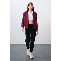 Zweiteiliger Fleece-Trainingsanzug mit Reißverschluss