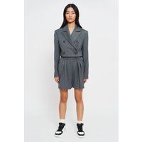 Hochtaillierte Stoffshorts mit Bundfalten