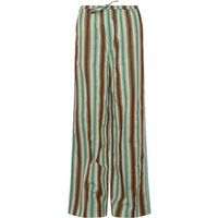 Gestreifte Hose mit weitem Bein