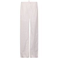 Weite Hose mit Lochstickerei