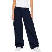 High-Waist Cargo-Hose mit weitem Bein
