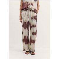 Grafik-Print Hose mit weitem Bein