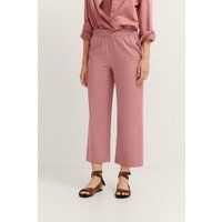 Locker geschnittene Baumwollhose mit geradem Bein