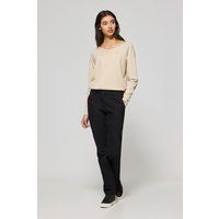 Schmal geschnittene Chinohose mit Stickerei
