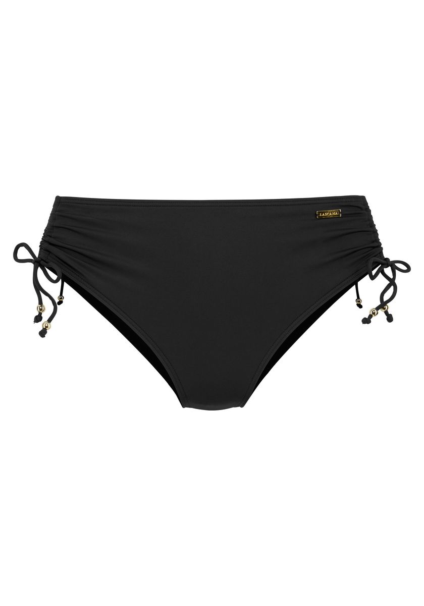 Bikini-Hose mit seitlicher Raffung