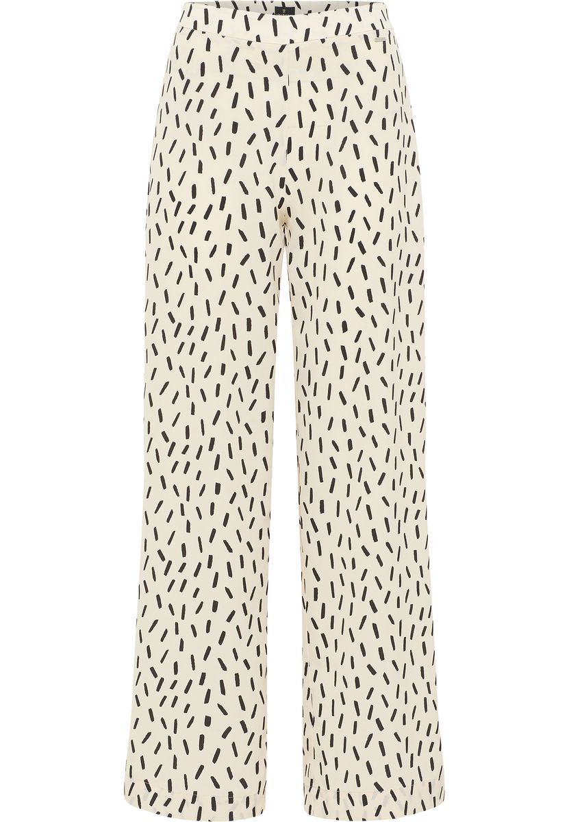 Weit Geschnittene Hose mit Abstract-Print