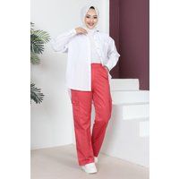 Weite Cargohose mit Taschen