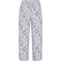 Weit geschnittene Hose mit Boho-Print