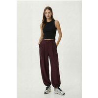 Hochtaillierte plissierte Salwar-Hose