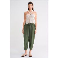 Locker geschnittene Salwar-Hose mit Kordelzug