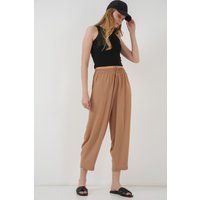 Strukturierte Salwar-Hose mit Kordelzug