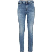 Denim-Jeggings mit hoher Taille