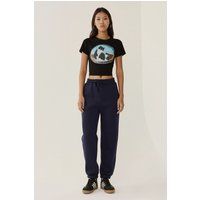 Schmal zulaufende Fleece-Jogginghose
