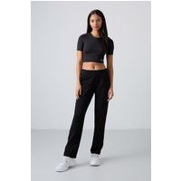 High-Waist Sweatpants mit geradem Bein