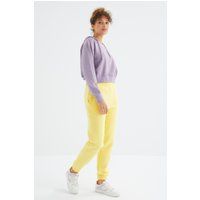 High-Waist Fleece-Jogginghose