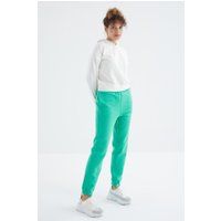 Fleece-Jogginghose mit hoher Taille