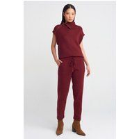 Relaxte Strick-Jogginghose mit Kordelzug