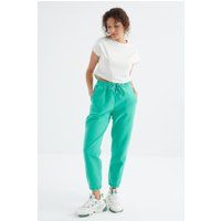 High-Waist Fleece-Jogginghose