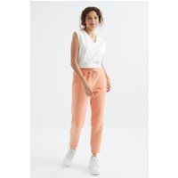 Hoch taillierte Fleece-Jogginghose