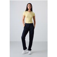 Fleece-Sweatpants mit geradem Bein