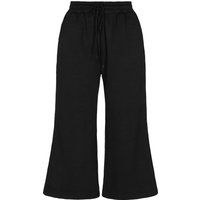 Geprägte Strickhose mit weitem Bein