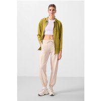 Relaxte Crepe-Jogginghose mit Taschen