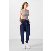 Entspannte Jersey-Jogginghose mit schmalem Bein