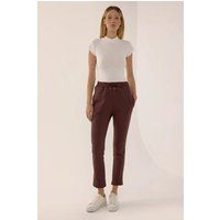 Schlanke Sweatpants in Cord-Optik