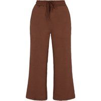 Strukturierte Strickhose mit weitem Bein