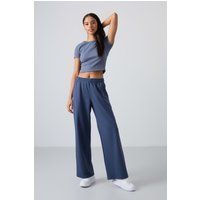 Weite High-Waist Jogginghose