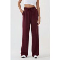 Weite Strickhose mit Kordelzug