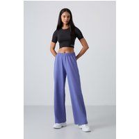 Weit geschnittene Sweatpants mit hoher Taille