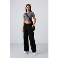 Minimalistische Sweatpants mit weitem Bein