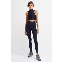 Eng anliegende Stirrup-Leggings mit Hochbund