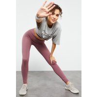 Hochtaillierte Baumwoll-Jersey Leggings