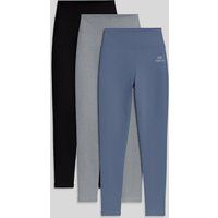 Hochtaillierte Jersey-Leggings aus Baumwolle