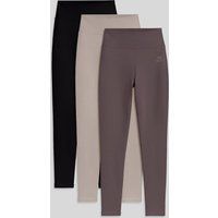 Hochtaillierte Baumwoll-Jersey-Leggings