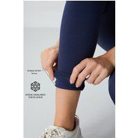 Hochtaillierte Thermo-Jersey-Leggings