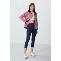 Hochtaillierte Baumwoll-Capri-Leggings