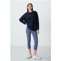 Hochtaillierte Capri-Leggings aus Baumwolle