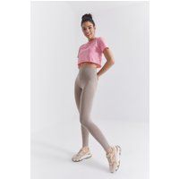Hochtaillierte Baumwoll-Jersey-Leggings