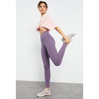Hochtaillierte Baumwoll-Jersey-Leggings