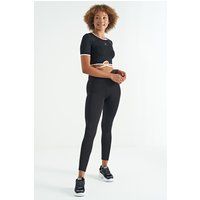 Hochtaillierte Scuba-Strick-Leggings