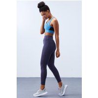Hochtaillierte Performance-Leggings mit Rippstruktur