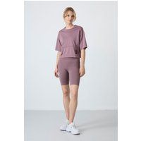 Hochtaillierte Sport-Radlerhose mit Seitentaschen