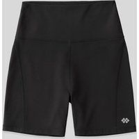 Hochtaillierte Slim-Fit Biker-Shorts